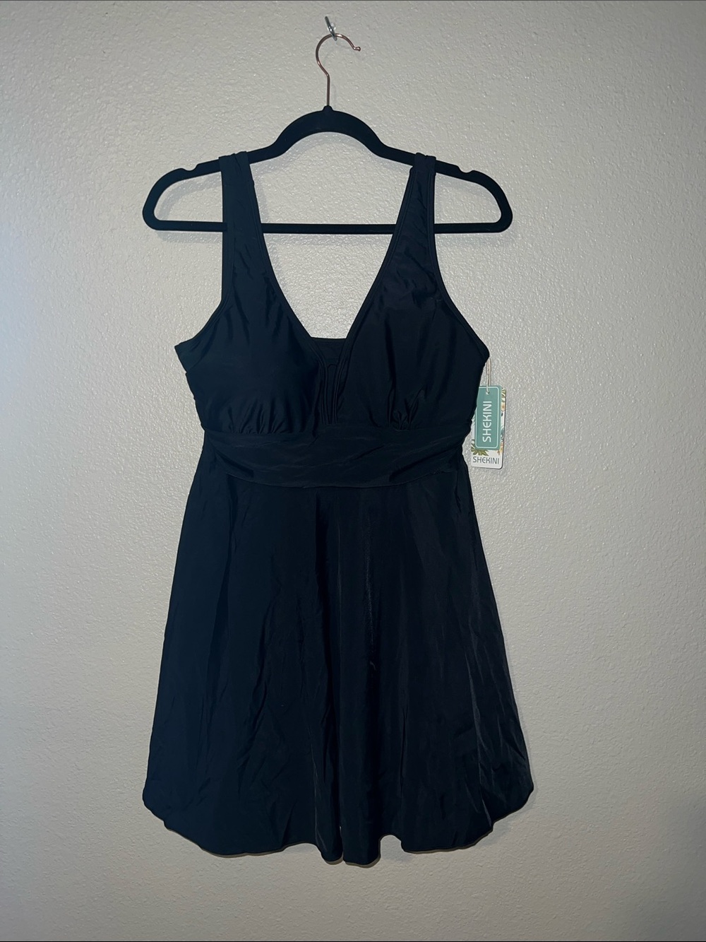 Shekini Black Women's One-Piece Swimdress